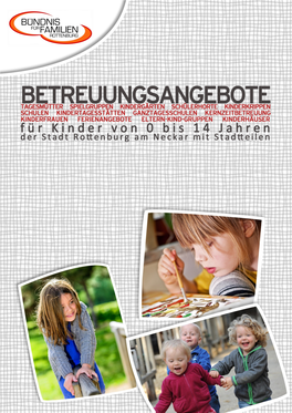 Kinderbetreuungsbroschüre