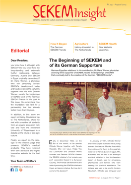 Editorial SEKEM Friends the Netherlands Launches
