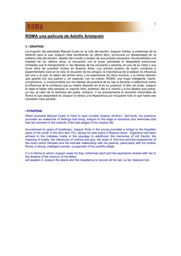 ROMA Una Película De Adolfo Aristarain