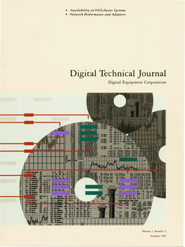 Digital Technical Journal, Volume 3, Number 3: Availability in Vaxcluster