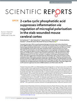 2-Carba Cyclic Phosphatidic Acid Suppresses Inflammation Via