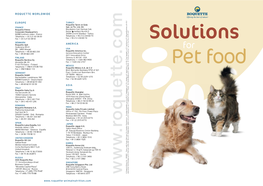 Nutritional, Technological Pet Food Solutions and More…
