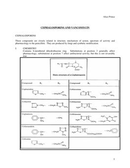 1 Cephalosporins and Vancomycin