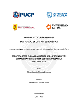 Consorcio De Universidades Doctorado En Gestión