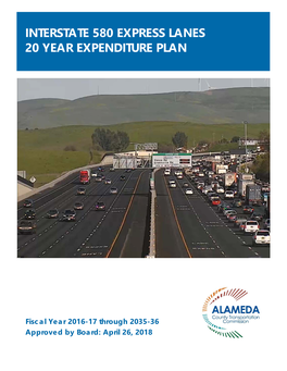 Interstate 580 Express Lanes 20 Year Expenditure Plan