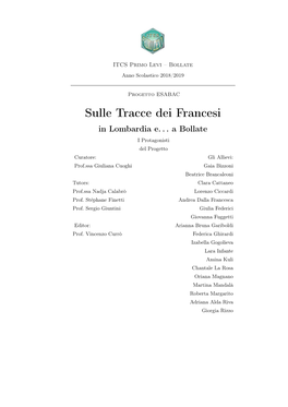 Sulle Tracce Dei Francesi in Lombardia E