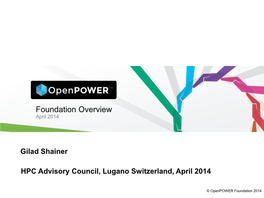 The Openpower Initiative