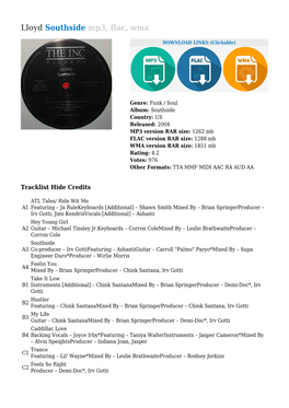 Lloyd Southside Mp3, Flac, Wma