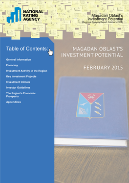 Magadan Oblast's Investment Potential February 2015