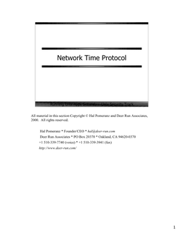 Network Time Protocol