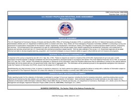 Us Rocket Propulsion Industrial Base Assessment