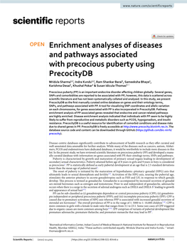 Enrichment Analyses of Diseases and Pathways Associated With