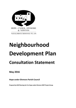 Consultation Statement