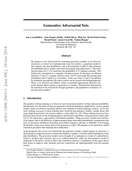 Generative Adversarial Nets