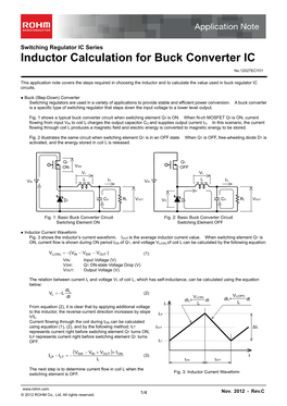 Inductor Calculation for Buck Converter IC