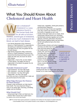 What You Should Know About Cholesterol and Heart Health