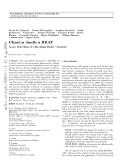 Chandra Smells a RRAT: X-Ray Detection of a Rotating Radio