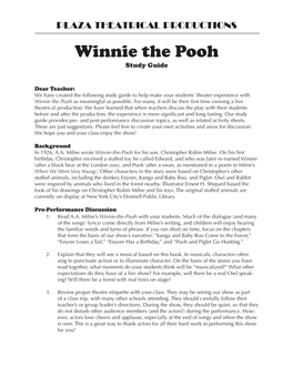 Winnie the Pooh Study Guide