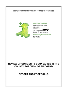 Review of Community Boundaries in the County Borough of Bridgend