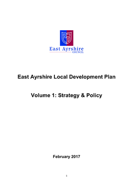 EALDP Propsed Plan Volume 1