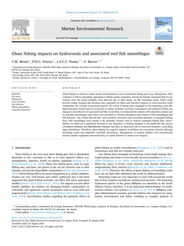 Ghost Fishing Impacts on Hydrocorals and Associated Reef Fish Assemblages