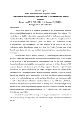 Scientific Report PNII-3-0546 EN