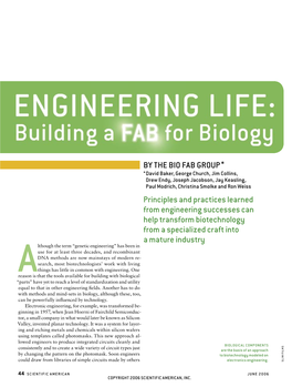 Engineering Life: Building a Fab for Biology