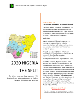2020 Nigeria the Split