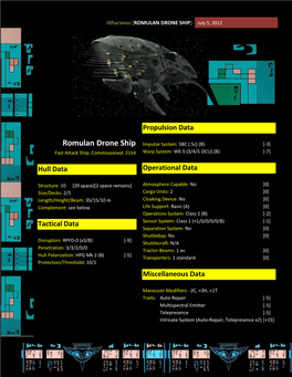 ROMULAN DRONE SHIP] July 5, 2012