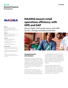 MAXIMA Boosts Retail Operations Efficiency with HPE And