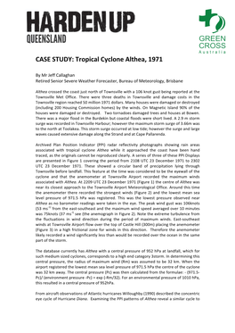 Tropical Cyclone Althea, 1971