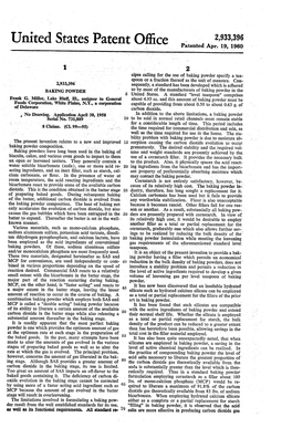 United States Patent Office Patented Apr