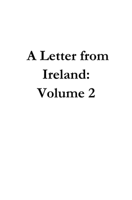 A Letter from Ireland: Volume 2