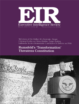 Executive Intelligence Review, Volume 30, Number 20, May 23, 2003