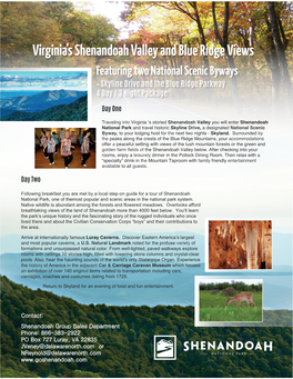 Virginia's Shenandoah Valley and Blue Ridge Views