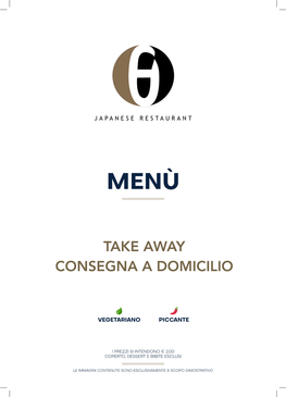 Take Away Consegna a Domicilio