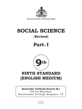 KSEEB Class 9 Social Science Part 1 Textbook