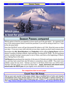 Season Passes Compared Which Pass Is Best for You?