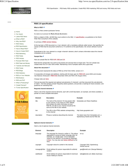 RSS 2.0 Specification