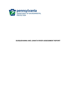 Susquehanna and Juniata River Assessment Report