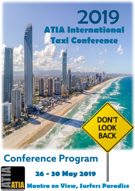 Conference Program 26 - 30 May 2019 Mantra on View, Surfers Paradise Driver Management and Training Portal
