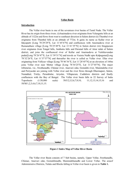 Vellar Basin Introduction the Vellar River Basin Is One of the Seventeen