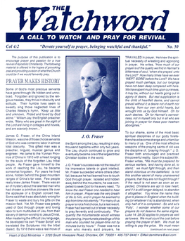 Watchword a CALL to WATCH and PRAY for REVIVAL � � Col 4:2 