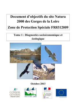 Document D'objectifs Du Site Natura 2000 Des Gorges De La Loire Zone