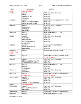 FINAL 2021 Quick Circuit Schedule.Pdf