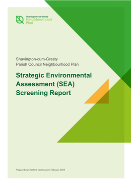 Strategic Environmental Assessment (SEA) Screening Report