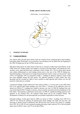 239 DARK GHOST SHARK (GSH) (Hydrolagus Novaezealandiae) 1
