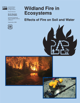 Wildland Fire in Ecosystems: Effects of Fire on Soils and Water