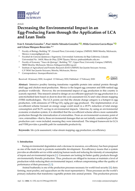 Decreasing the Environmental Impact in an Egg-Producing Farm Through the Application of LCA and Lean Tools