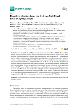 Bioactive Steroids from the Red Sea Soft Coral Sinularia Polydactyla